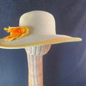Photo of Wide Brim Hat with Yellow Flower