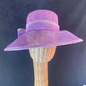 Photo of Purple Straw Fancy Hat