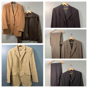 Photo of Men’s Lot - Suits, Suit Jackets, Leather Bomber