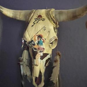 Photo of Lot 43: Decorative Cow Skull
