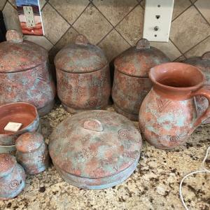 Photo of Terra Cotta Canister Set