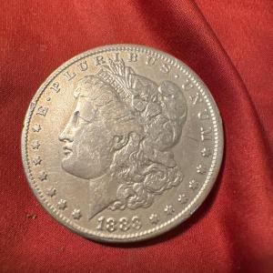 Photo of 1883 P MORGAN VF US COIN 1$ silver