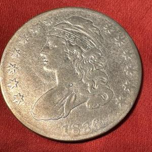 Photo of 1836 Capped Bust Half Dollar Lettered Edge Choice XVF