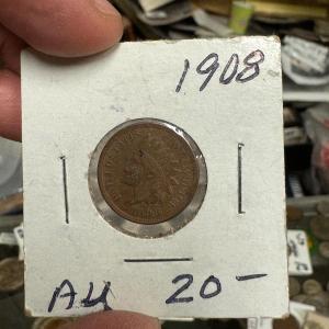 Photo of 1908 INDIAN HEAD PENNY AU20