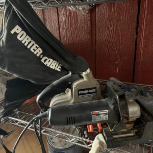 Photo of Porter + Cable Belt Sander w Sawdust Bag