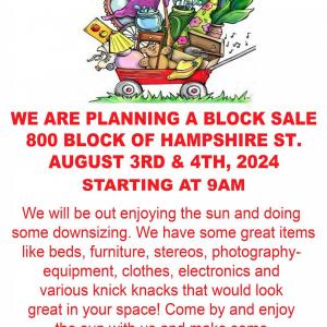 Photo of Block Sale Aug3,4th9am+ HAMPSHIRE@20TH